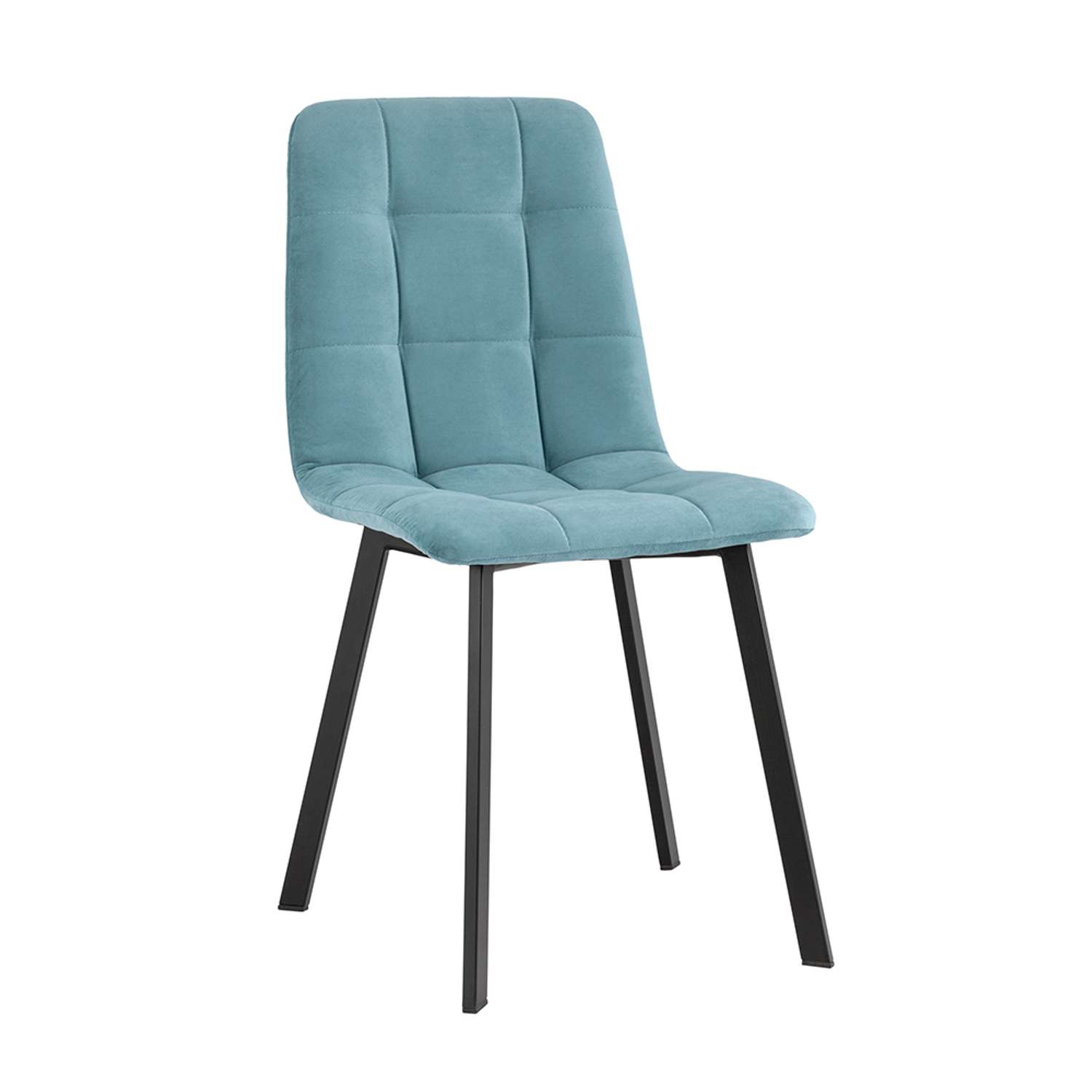 Комплект стульев Фабрикант 2 шт Oliver Square велюр пыльно-голубой - фото 2