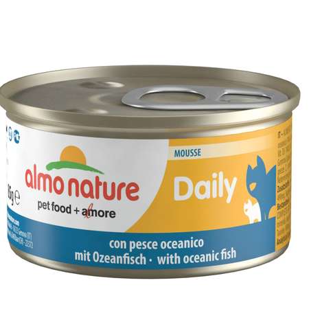 Корм для кошек Almo Nature 85г Daily мусс с Океанической рыбой