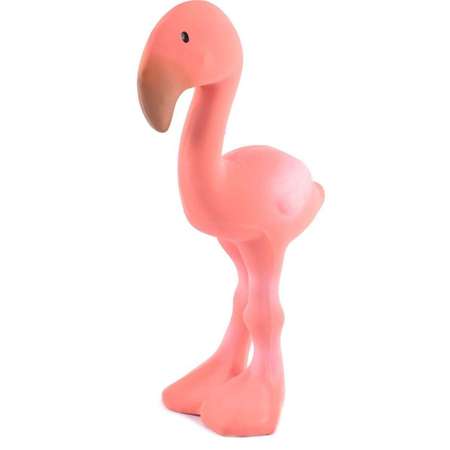 Игрушка-пищалка Tikiri из каучука Фламинго