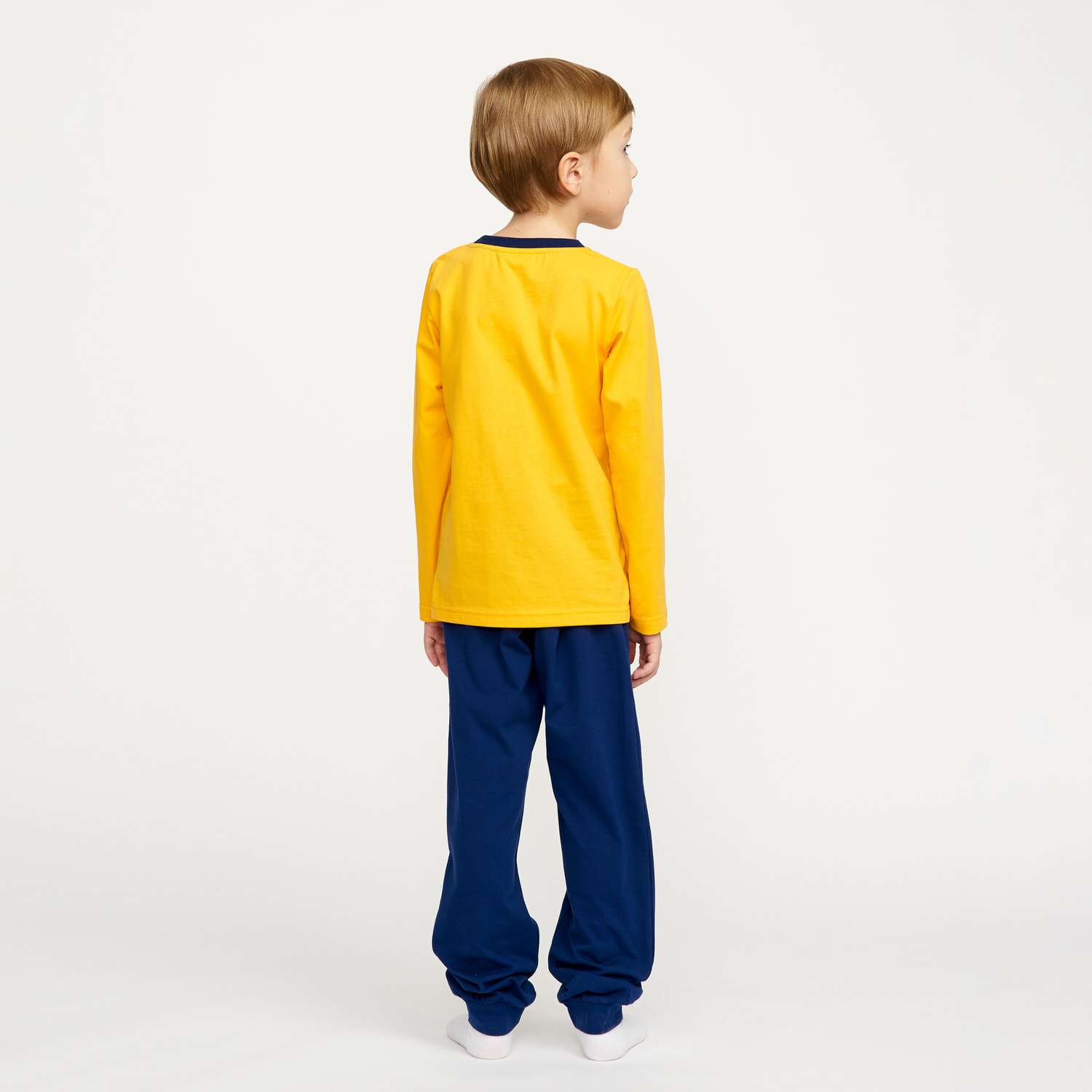 Пижама Winkiki WKB92618_Желтый/Темно-синий - фото 2
