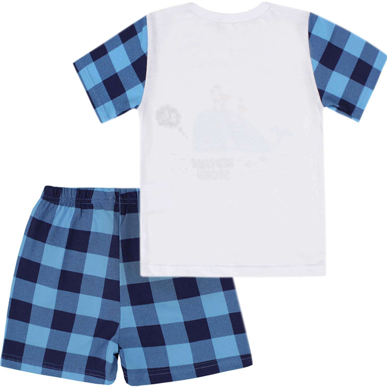 Пижама Babycollection 00-00025462 белый,голубой,синий - фото 2