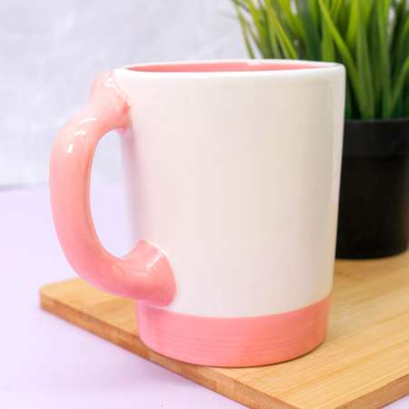 Кружка керамическая iLikeGift Pink flamingo