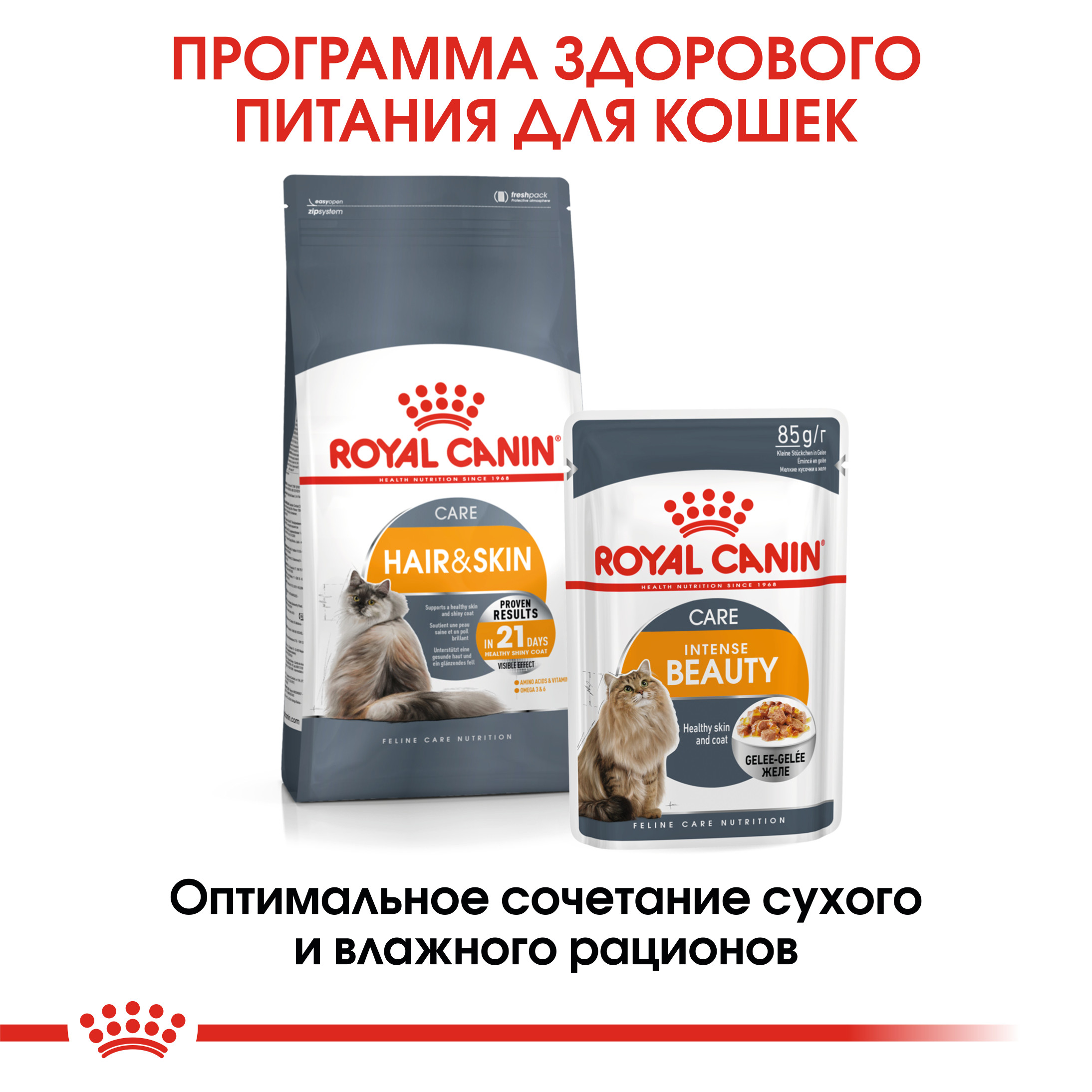 Корм для кошек ROYAL CANIN Hair/Skin Care для поддержания здоровья кожи и шерсти 2кг - фото 6