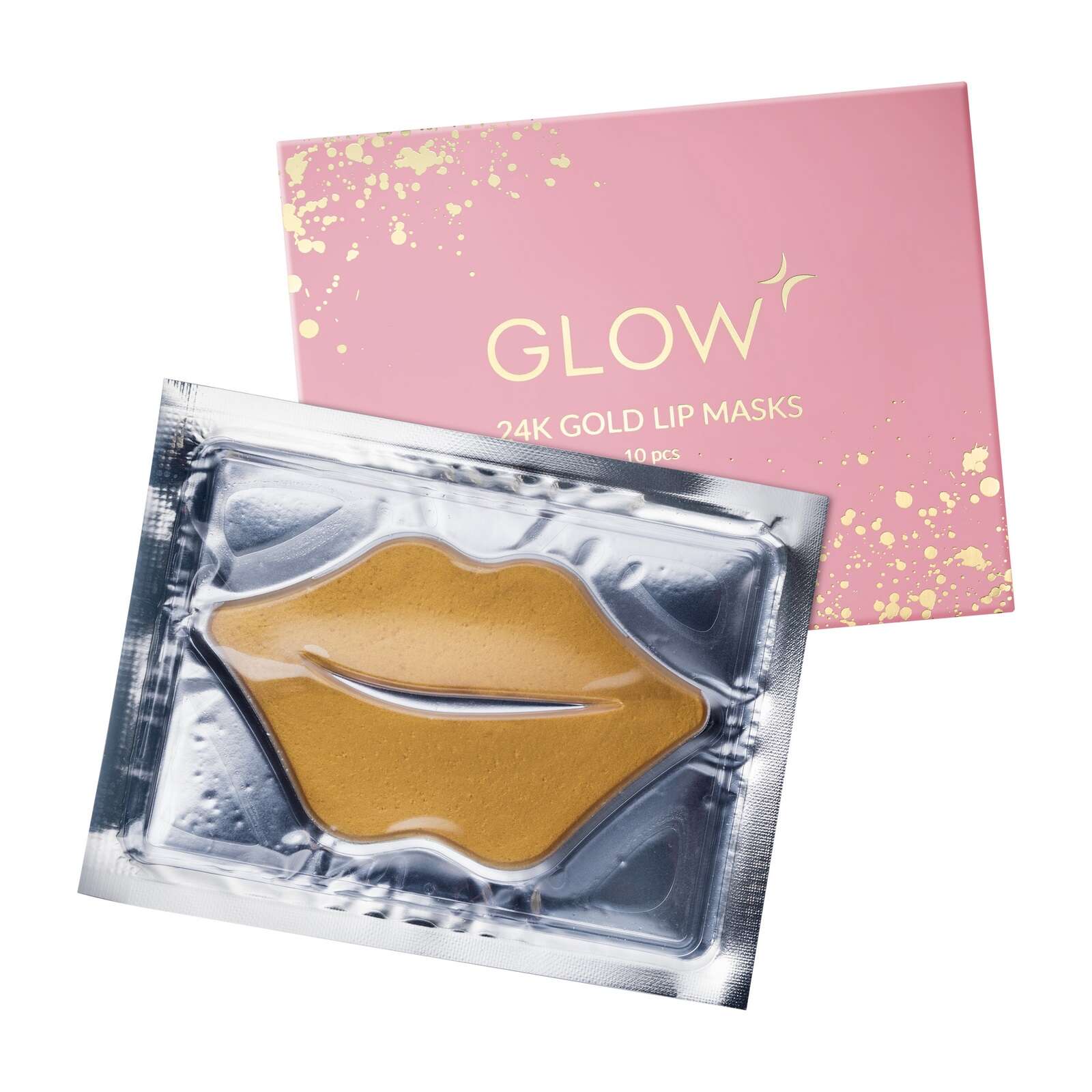 Маска-патч для губ GLOW CARE гидрогелевая с коллагеном 24K GOLD - фото 1