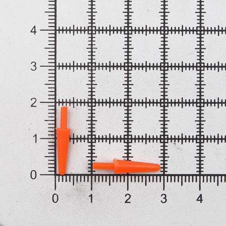 Носик - морковка для кукол Совушка игрушек декора пластиковый мини фигурки 13 мм 14 шт