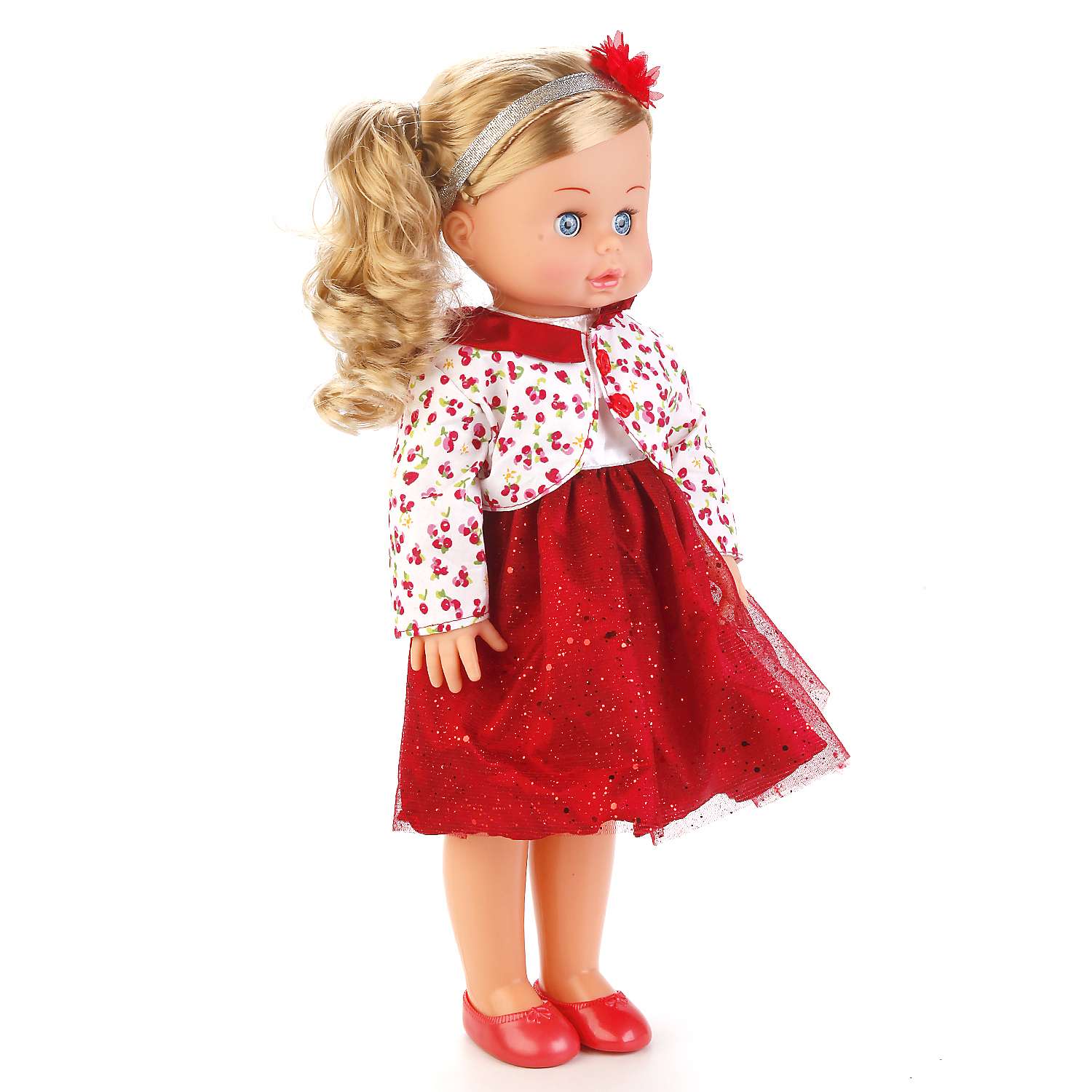 Кукла Карапуз интерактивная в красном платье (POLI-15-A-RU) 236475 - фото 2
