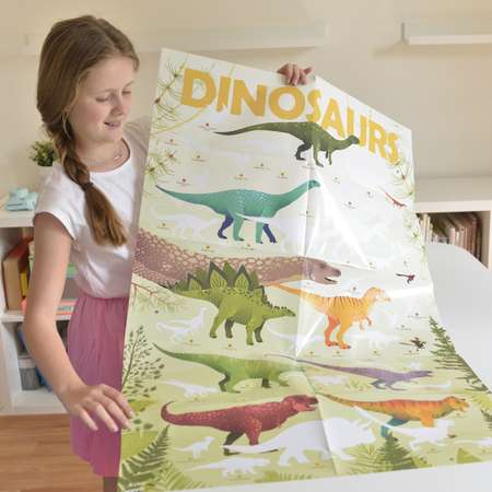 Постер из наклеек Poppik Динозавры