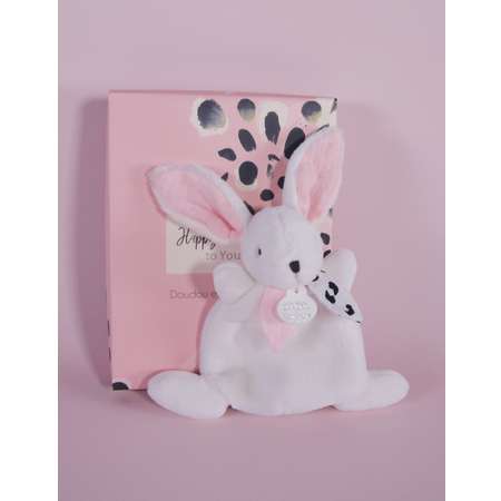 Комфортер Doudou et compagnie  кролик розовый Happy Blush 17 cm