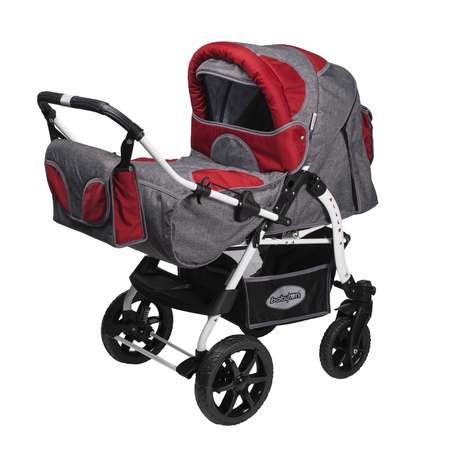 Коляска трансформер Babyton Pillo OX Grey-Red