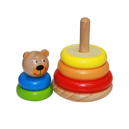 Пирамидка Tooky Toy Медвежонок TKF004