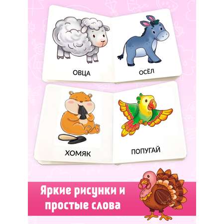 Книжка для малышей BimBiMon Мои первые слова. Домашние животные