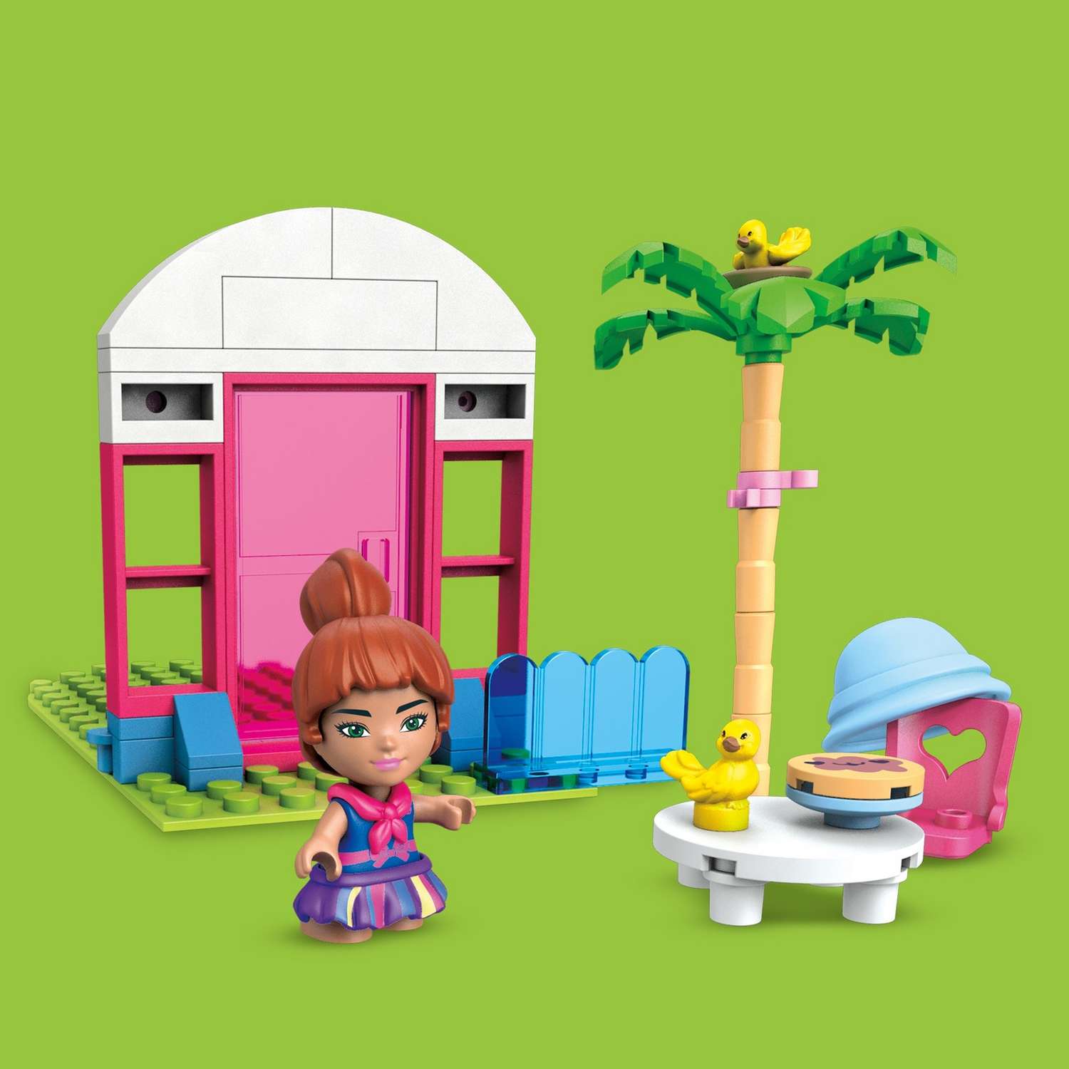 Конструктор Mega Construx Barbie Домик мечты блочный - фото 9