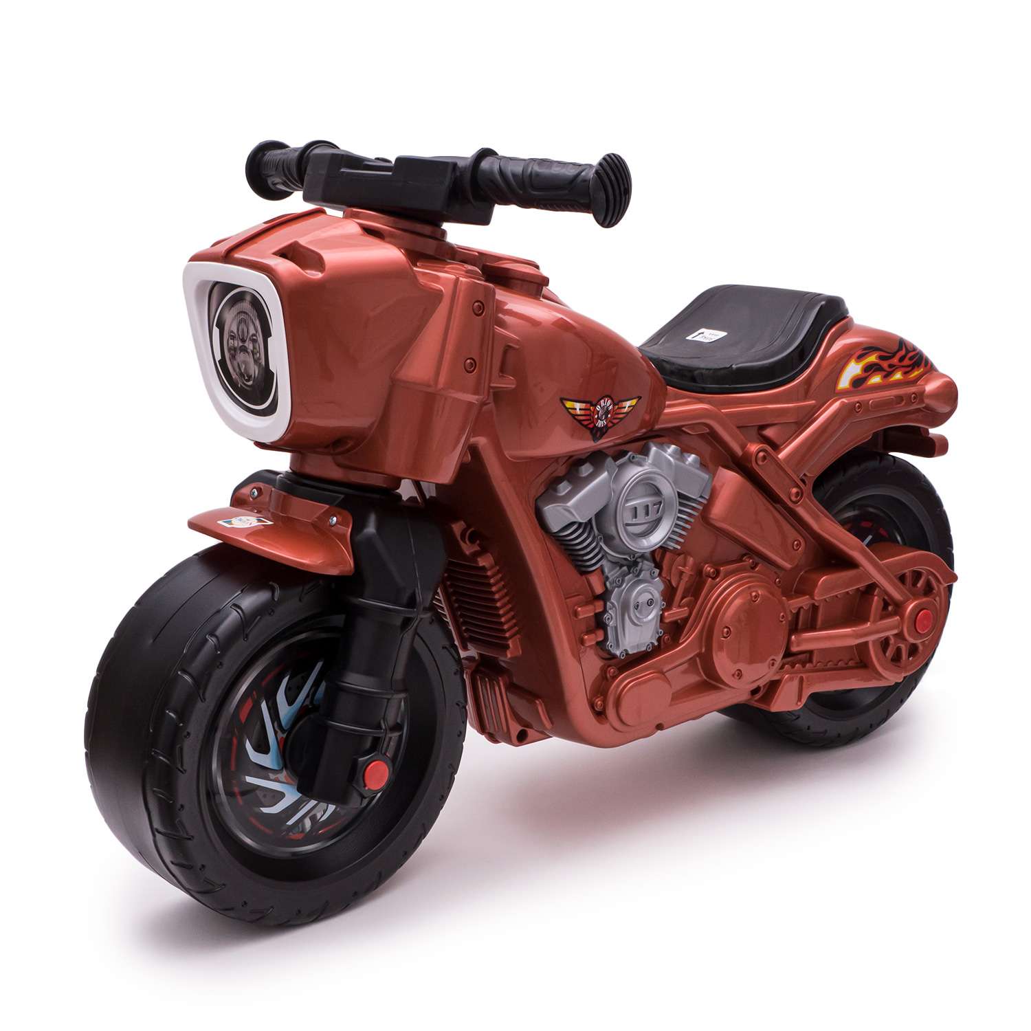Мотоцикл-каталка ORION TOYS МП перламутровый коричневый - фото 1