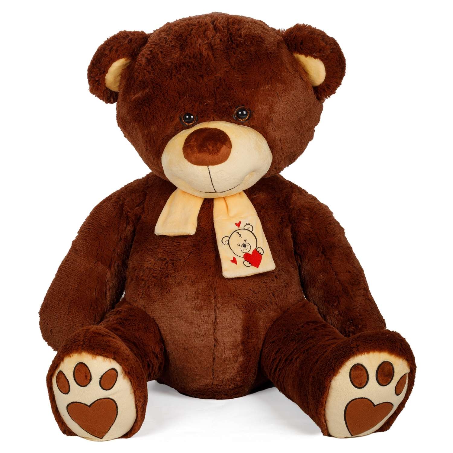 Мягкая игрушка Тутси Медведь Лапочкин игольчатый 60 см коричневый - фото 1