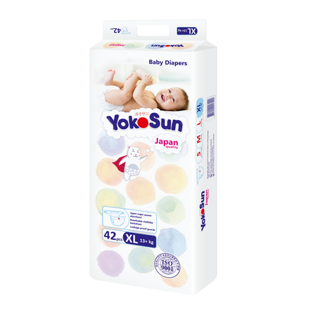 Подгузники YokoSun XL 13+кг 42шт