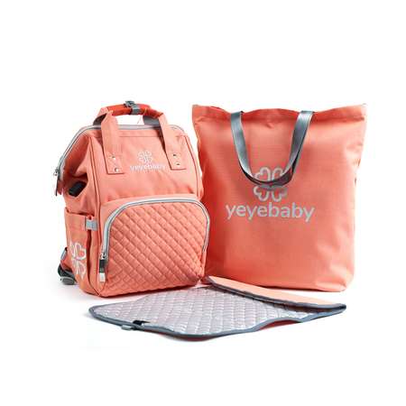 Рюкзак для мамы yeyebaby коралловый