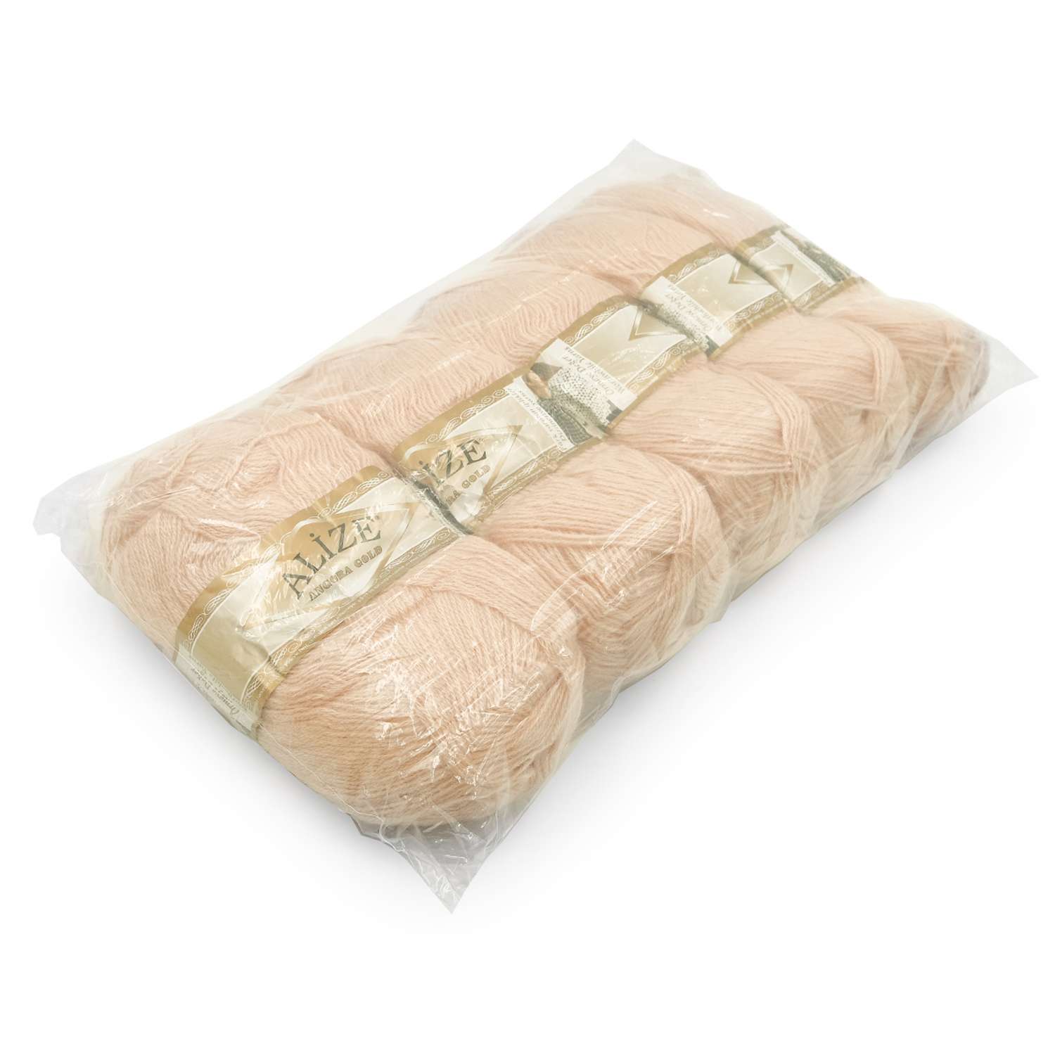 Пряжа Alize мягкая теплая для шарфов кардиганов Angora Gold 100 гр 550 м 5 мотков 404 пудра - фото 8