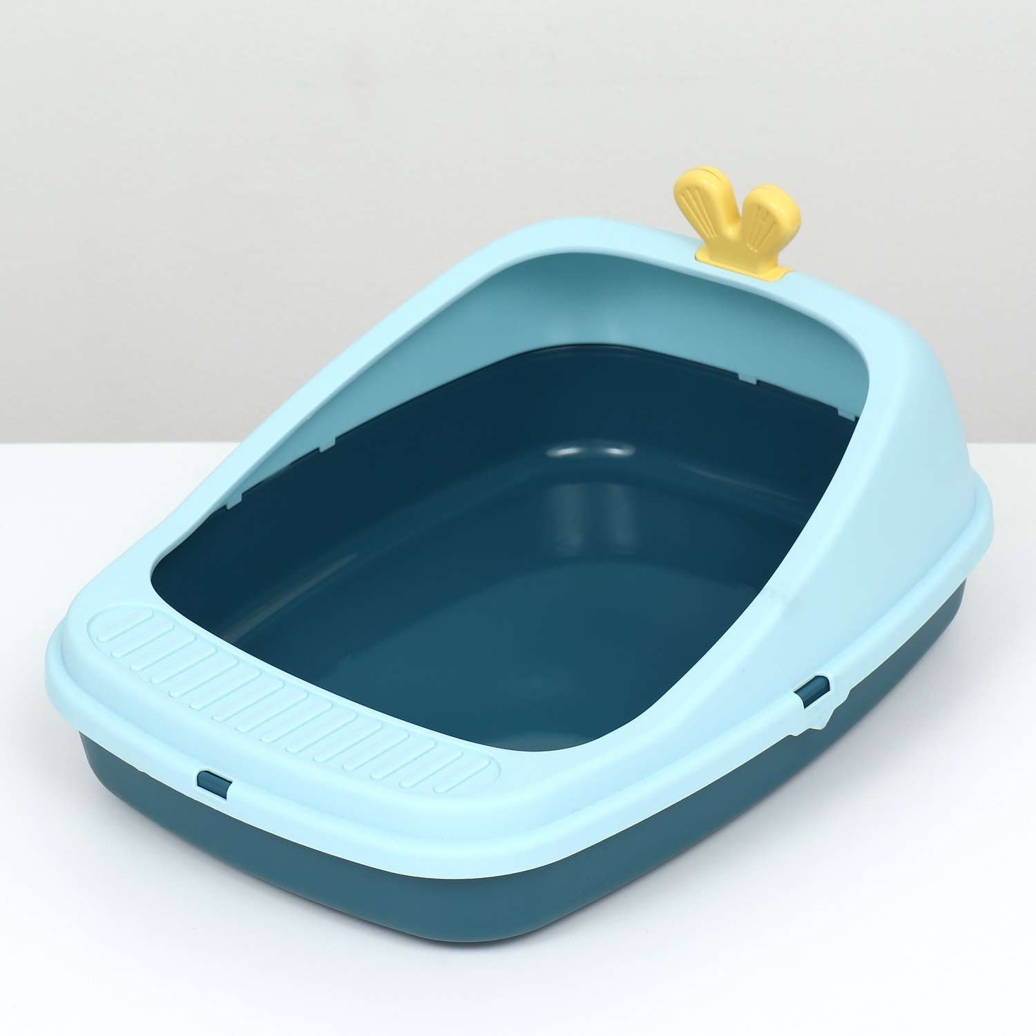 Туалет Пижон с бортом 46 х 35 х 18 см голубой - фото 4