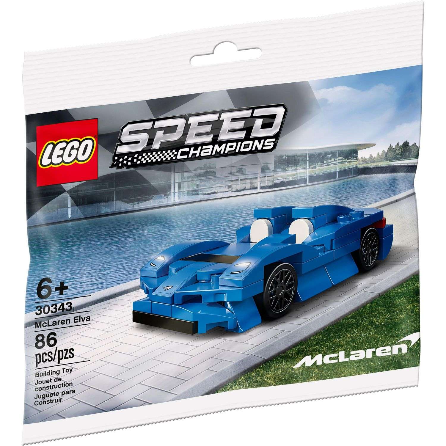 Конструктор LEGO Speed Champion McLaren Elva 30343 - фото 2
