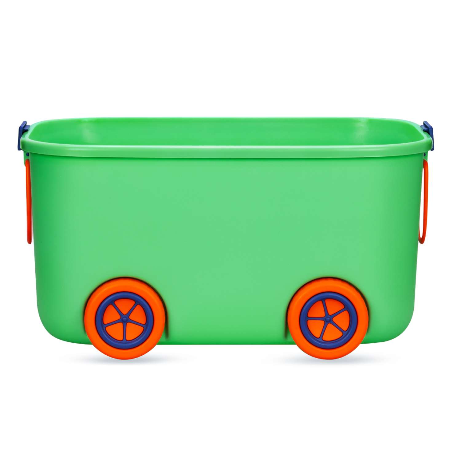 Ящик для хранения игрушек Solmax контейнер на колесиках 54х41.5х38 см зеленый - фото 8