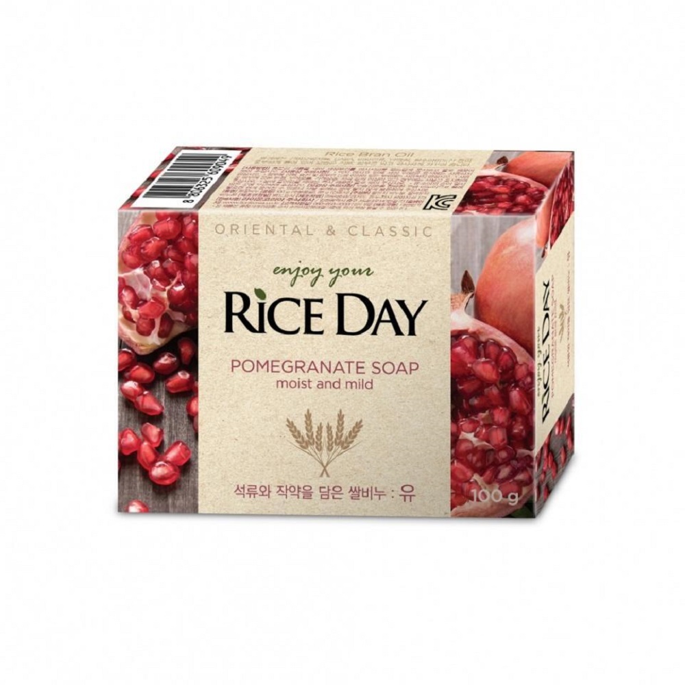 Туалетное мыло CJ LION Riceday Soap с экстрактом граната и пиона 100 г - фото 1