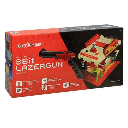 Игровая приставка Retro Genesis 8 Bit Lazergun + 450 игр