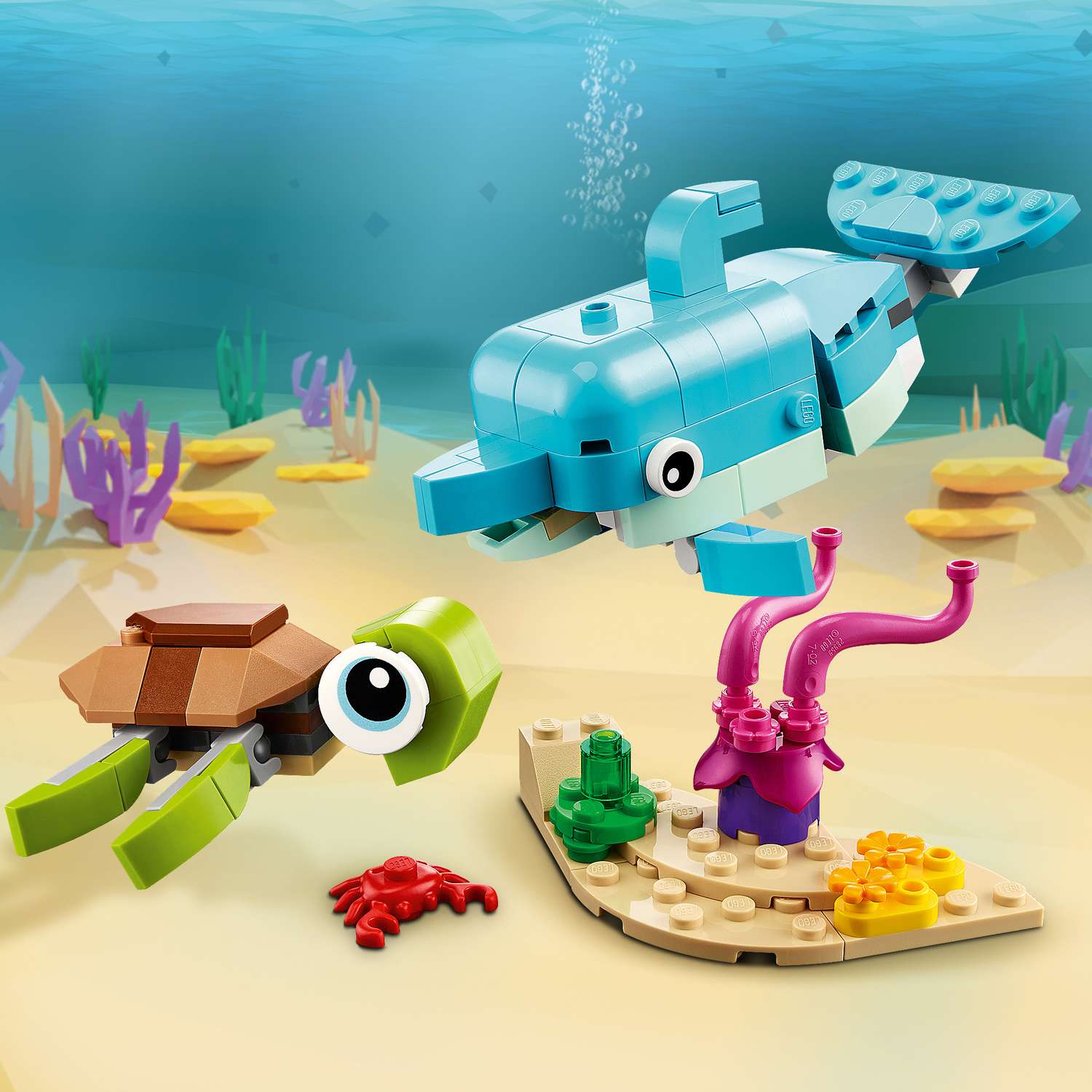 Конструктор LEGO Creator Дельфин и черепаха 31128 - фото 10
