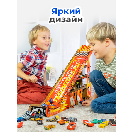 Парковка с гаражом для машинок Teremtoys.ru 3149