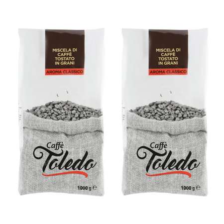 Кофе в зернах Aroma Classico натуральный 2 упаковки по 1 кг