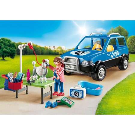 Конструктор Playmobil Мобильный грумер для животных