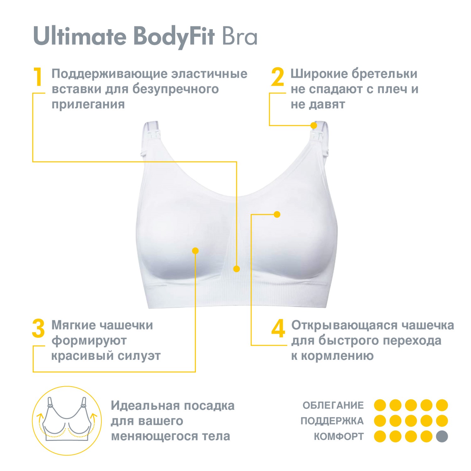 Ultimate BodyFit Bra Medela 101039446 - фото 2