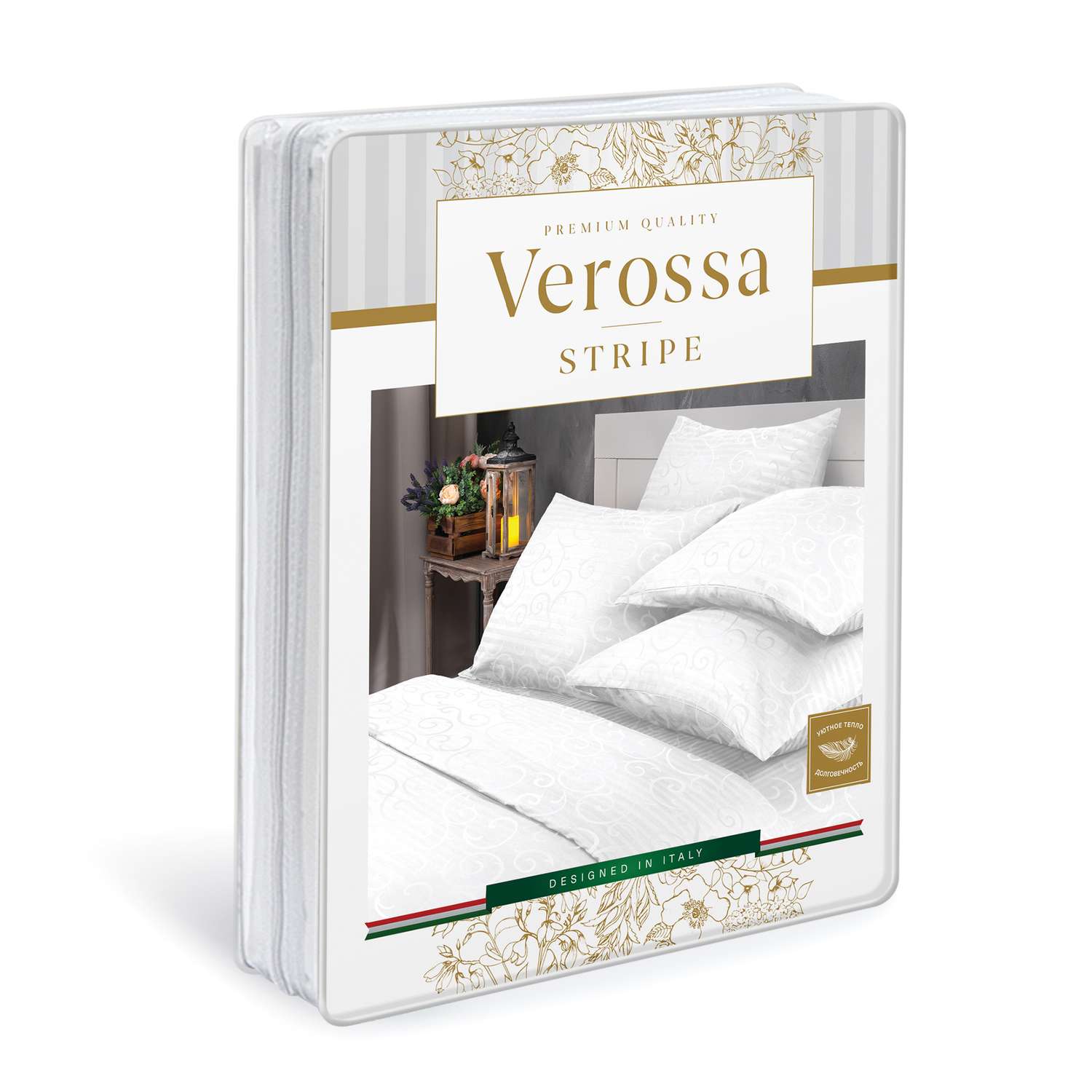 Комплект постельного белья Verossa 1.5СП Магический Узор страйп наволочки 70х70см 100% хлопок - фото 1