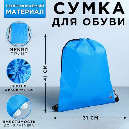 Сумка ArtFox STUDY для обуви «ArtFox study» болоневый материал цвет голубой 41х31 см