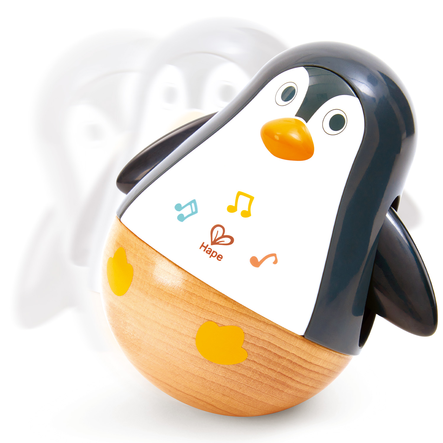 Развивающая игрушка "Малышам" Hape Семья пингвинов, набор неваляшек E0136_HP - фото 7