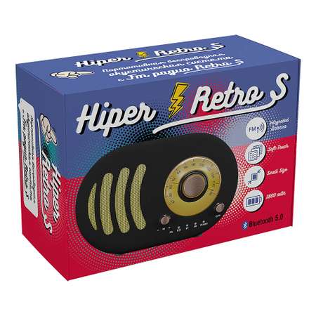 Беспроводная колонка Hiper Retro S Black