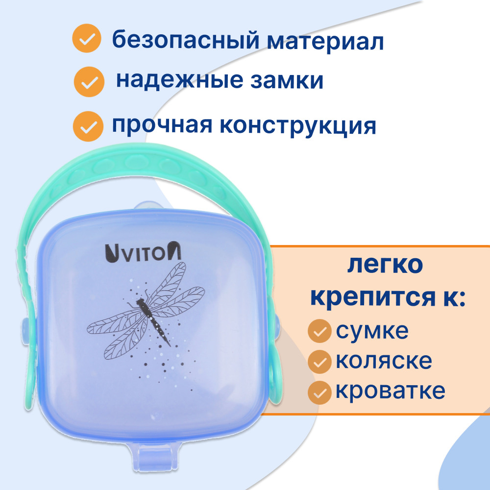 Футляр Uviton для пустышки Fly 0225 Мятная ручка - фото 3