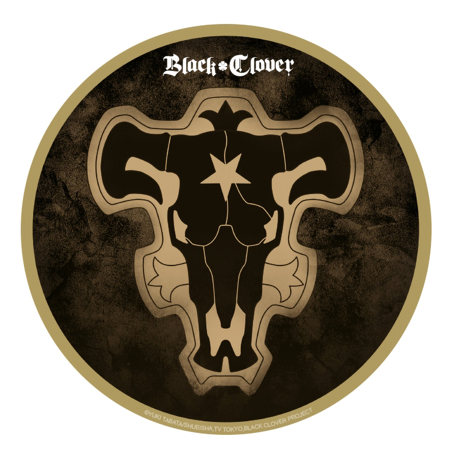 Коврик для мыши ABYStyle Black Clover mousepad Black Bull Emblem in shape диаметр 20 см - фото 1