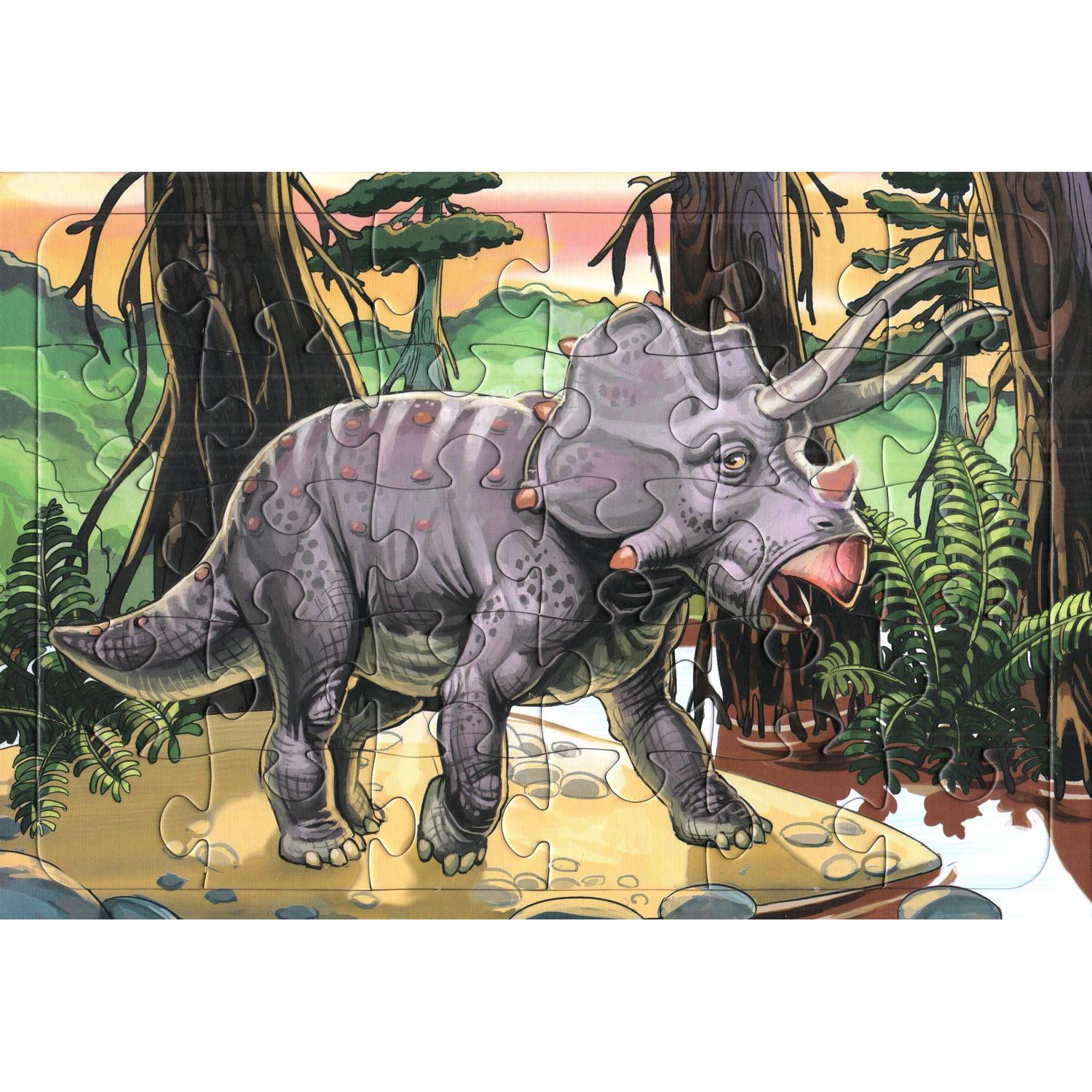 Пазл Лада Динозавр Трицератопс 30 элементов - фото 1