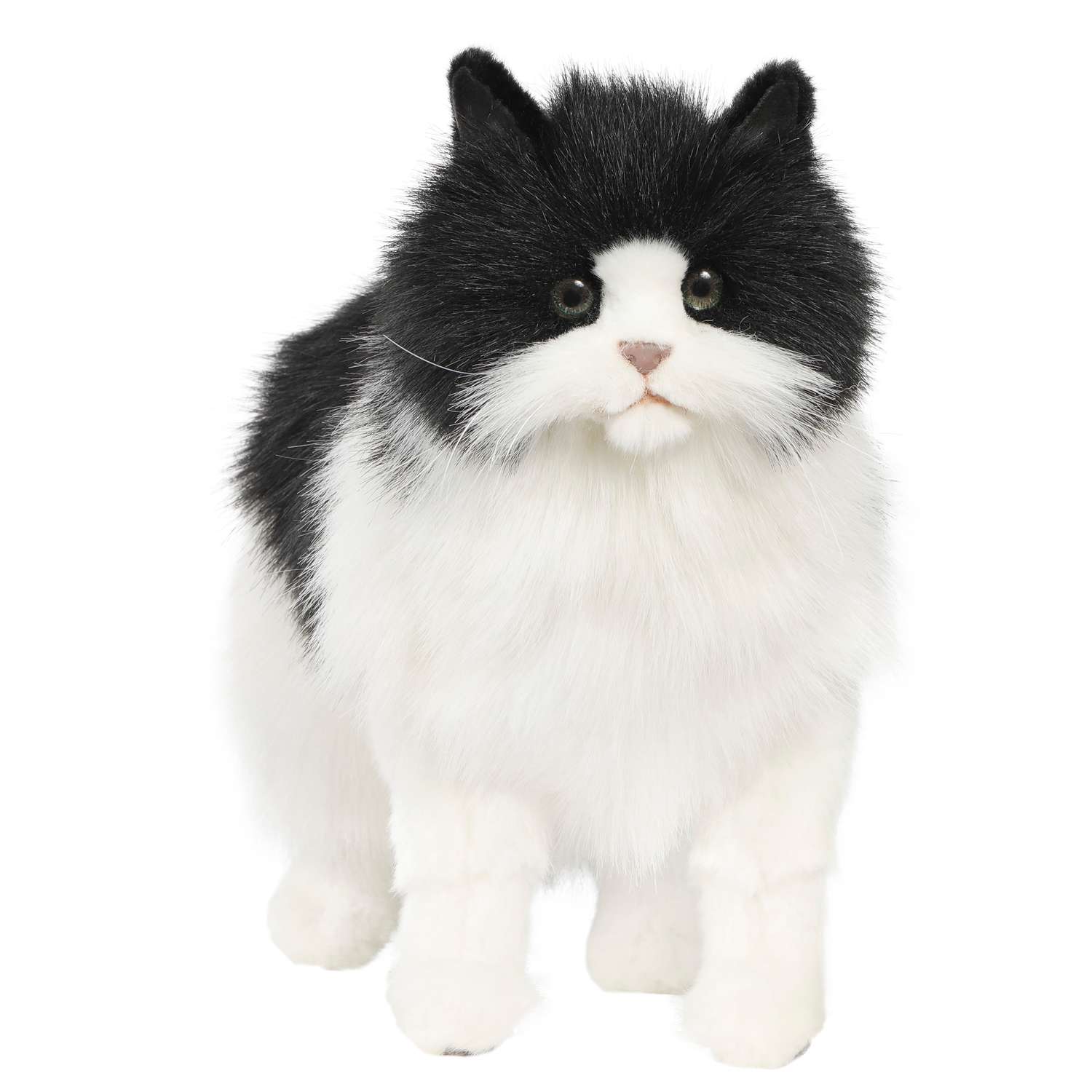 Реалистичная игрушка HANSA Кошка чёрно-белая 46 см - фото 12
