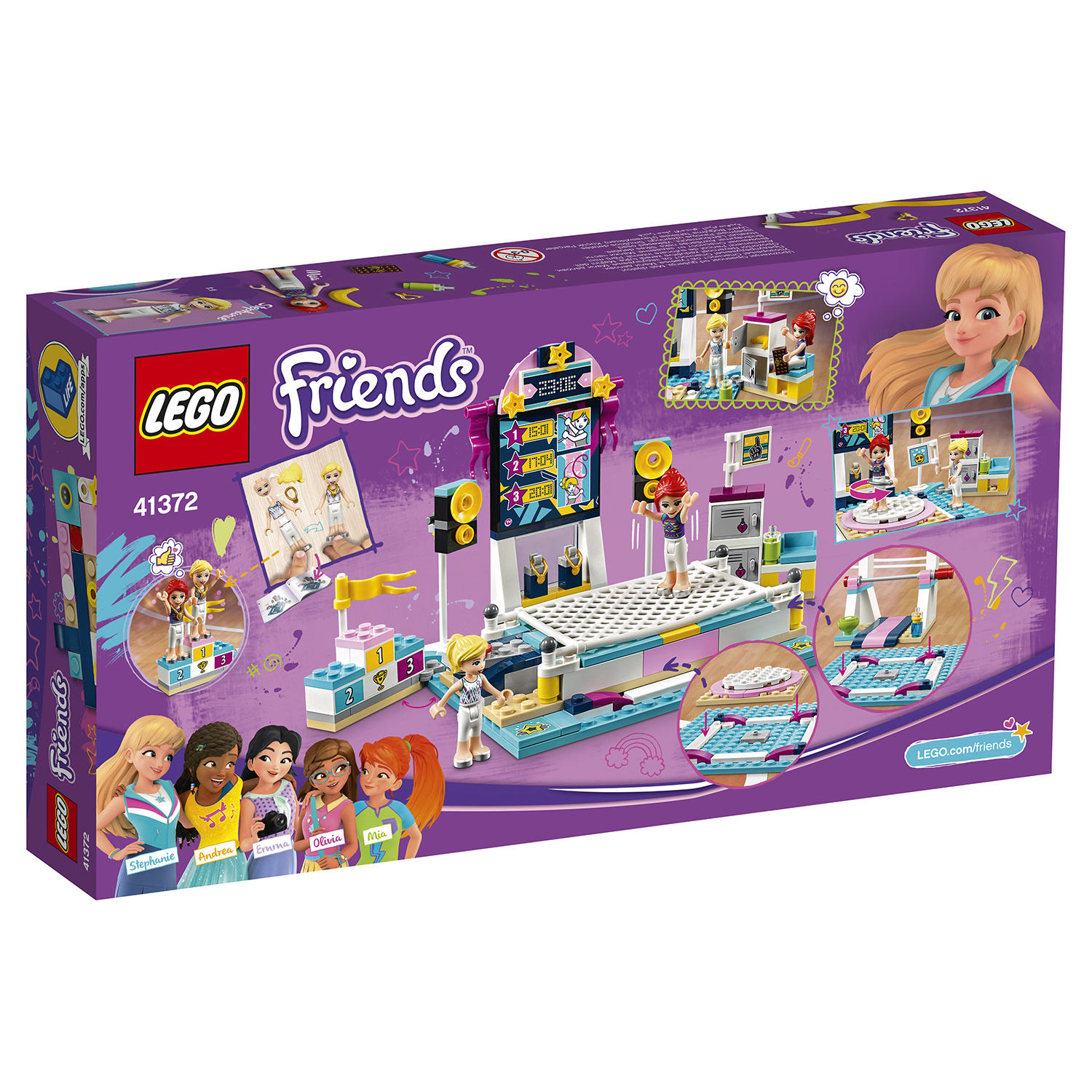 Конструктор LEGO Friends Занятие по гимнастике 41372 купить по цене 999 ₽ в  интернет-магазине Детский мир