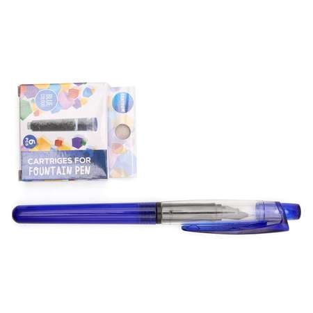 Ручка перьевая CENTRUM для каллиграфии письма и рисования со сменными картриджами 6 шт ассорти