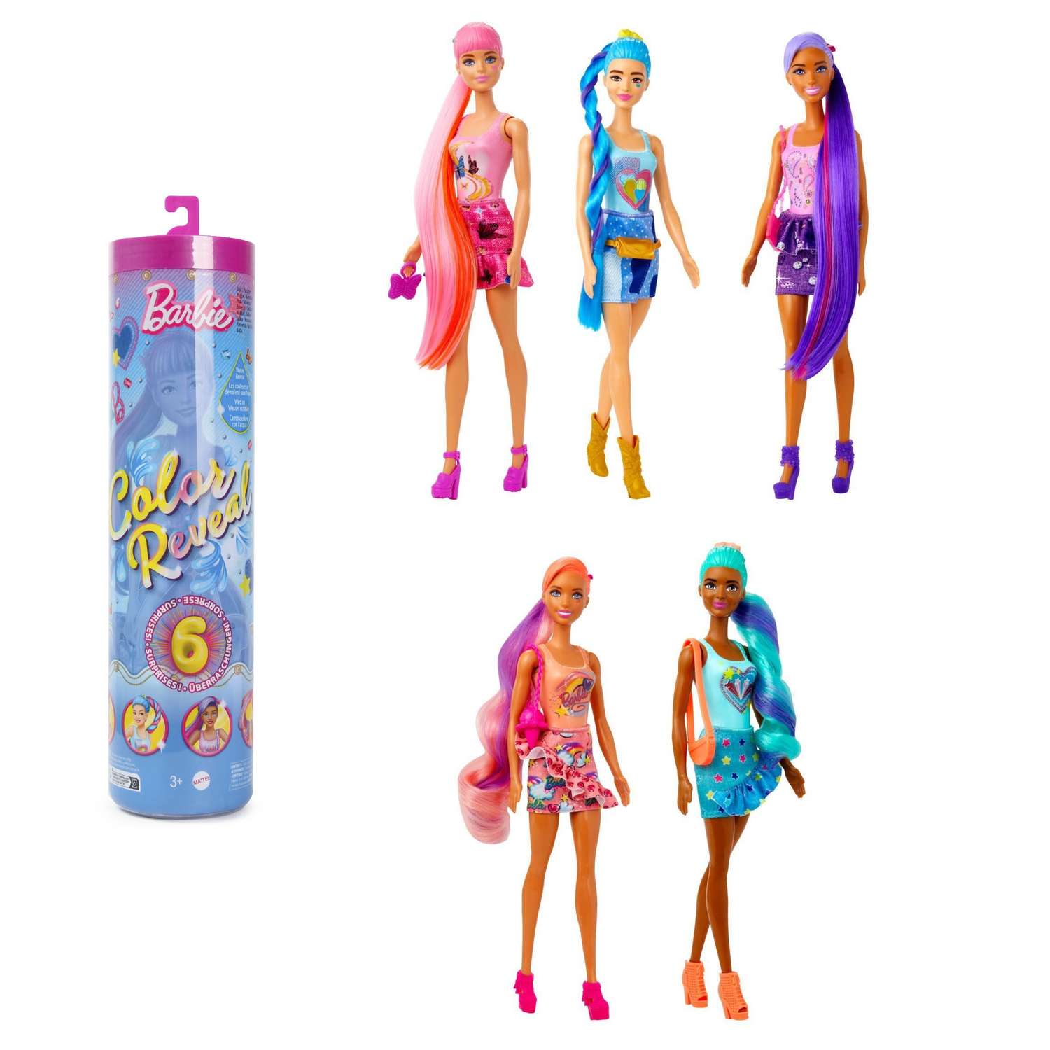 Кукла Barbie Color Reveal denim HJX55 HJX55 - фото 2