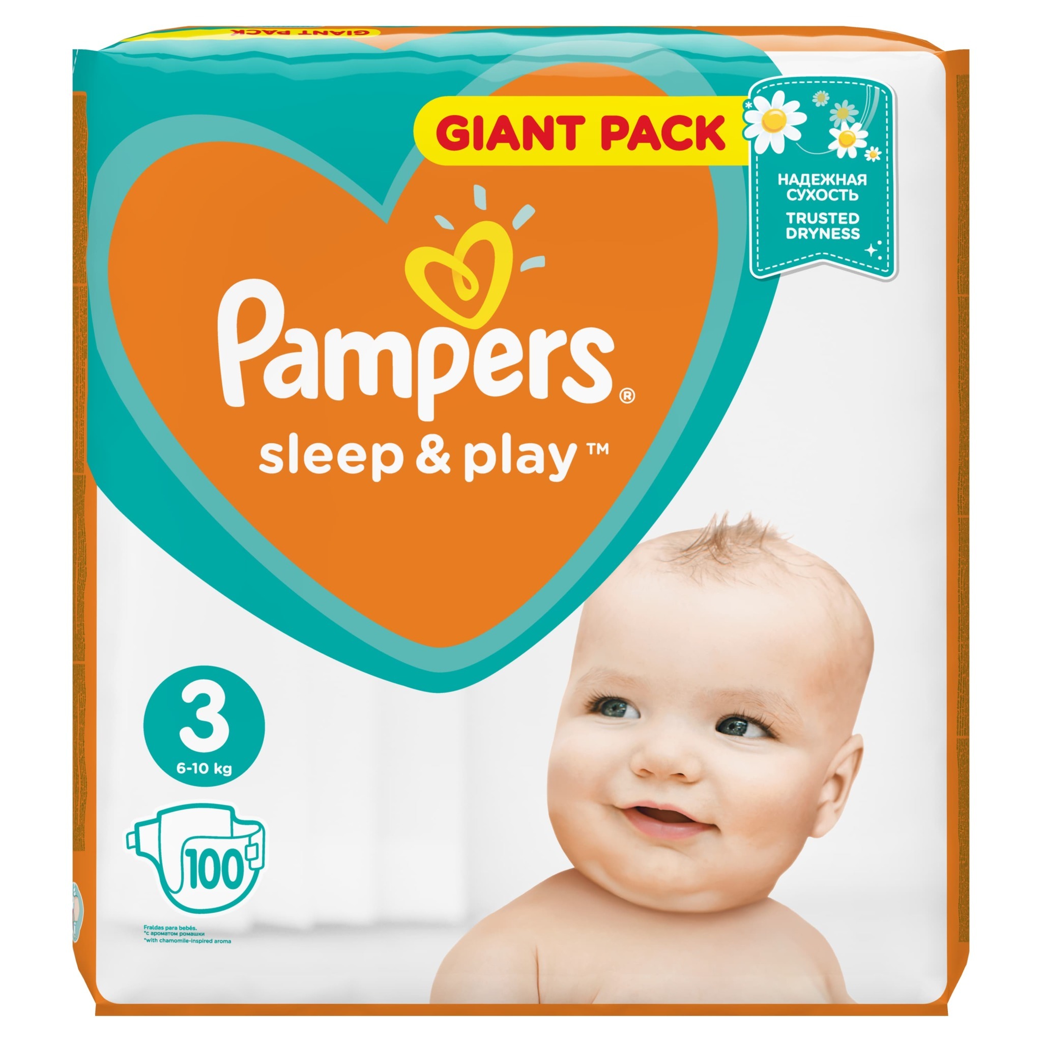 Подгузники Pampers Sleep and Play 3 6-10кг 100шт - фото 2