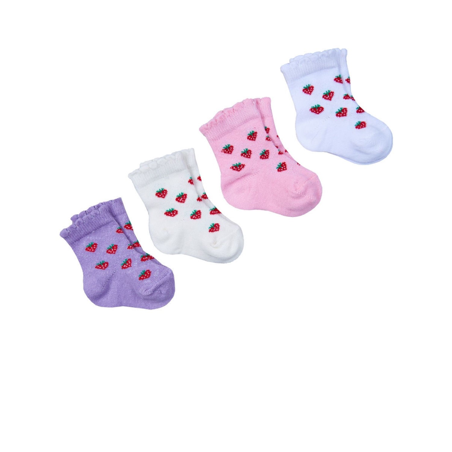 Носки Olay Socks ЗИП-0400/4/микс/клубника - фото 1