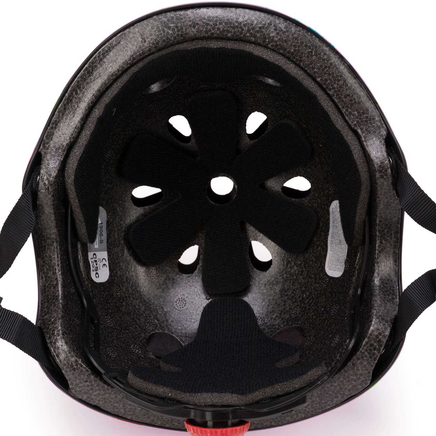 Шлем защитный SXRide YXHEM06 розовый с рисунком граффити размер S 47-53 см - фото 2