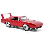 Машинка Fast and Furious Jada1:32 1969 Dodge Charger Daytona-Free Rolling Красная 97086