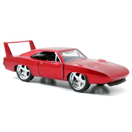 Машинка Fast and Furious Jada1:32 1969 Dodge Charger Daytona-Free Rolling Красная 97086