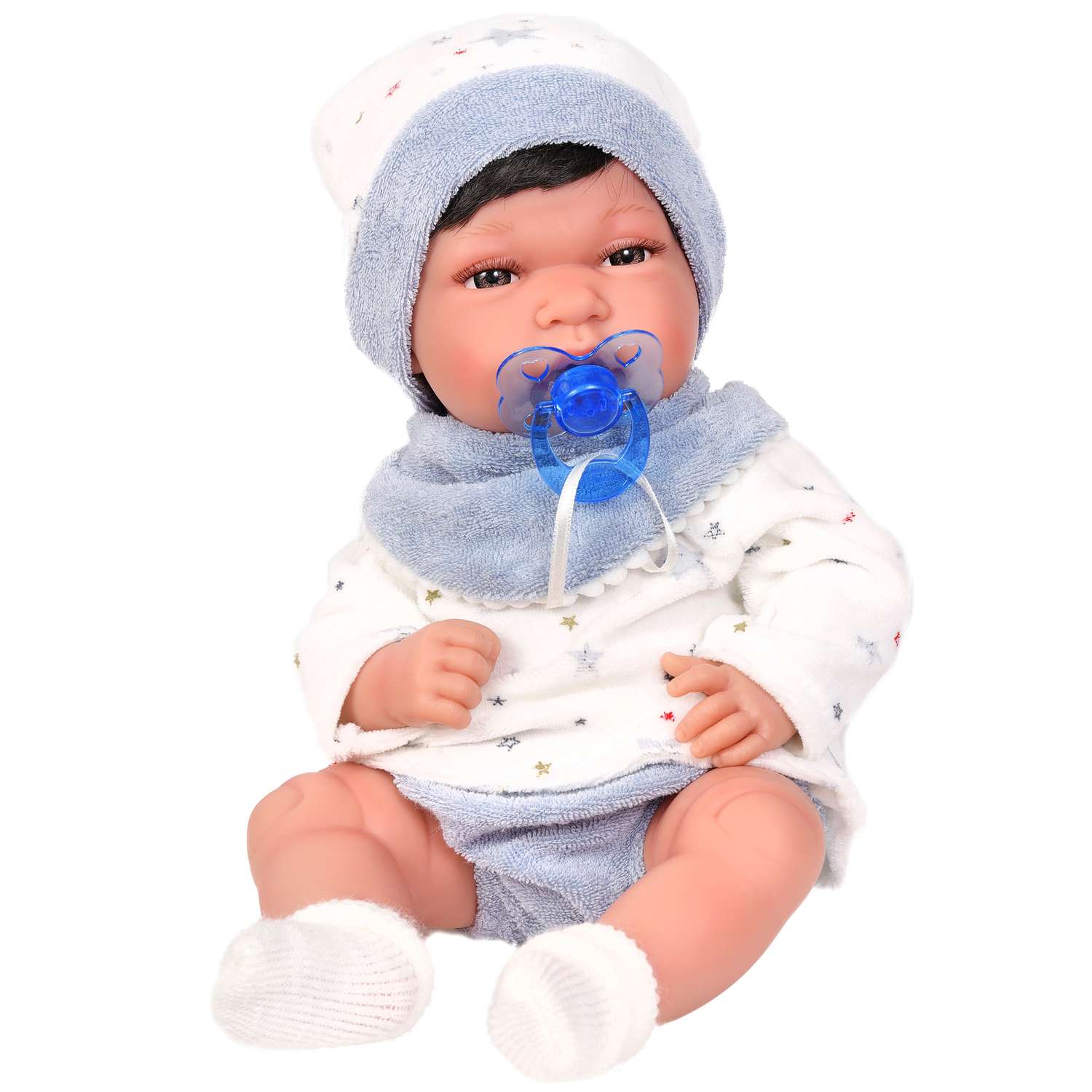 Кукла-пупс Antonio Juan Реборн Альберт в голубом 33 см виниловая 6031 - фото 1