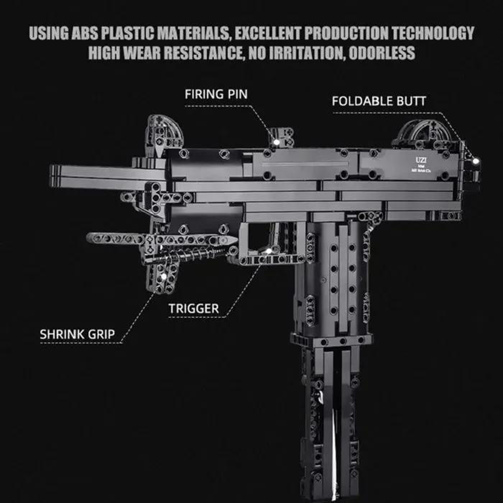 Конструктор Mould King Пистолет-пулемет Mini Uzi 796 деталей - фото 8