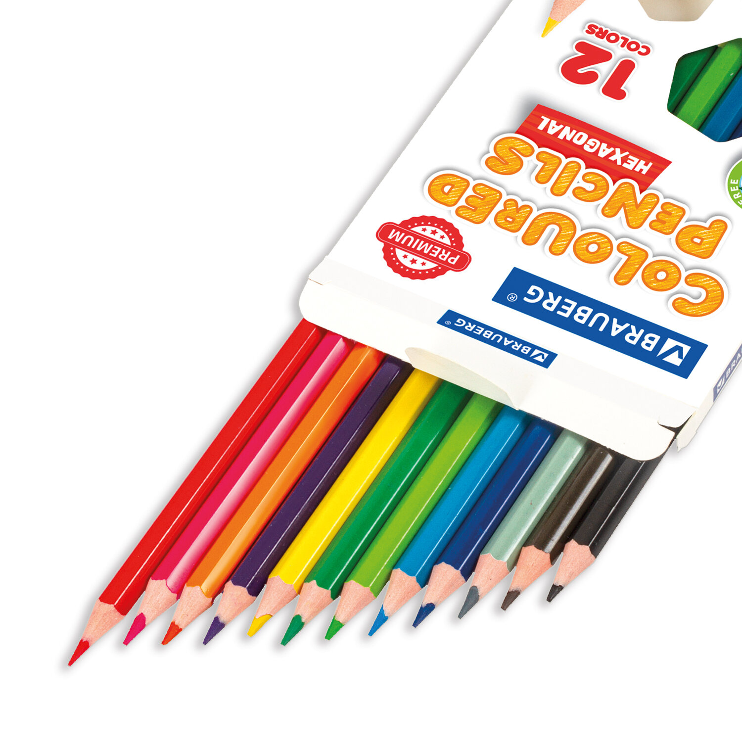 Карандаши цветные Brauberg для рисования набор 12 шт для детей художественные - фото 11